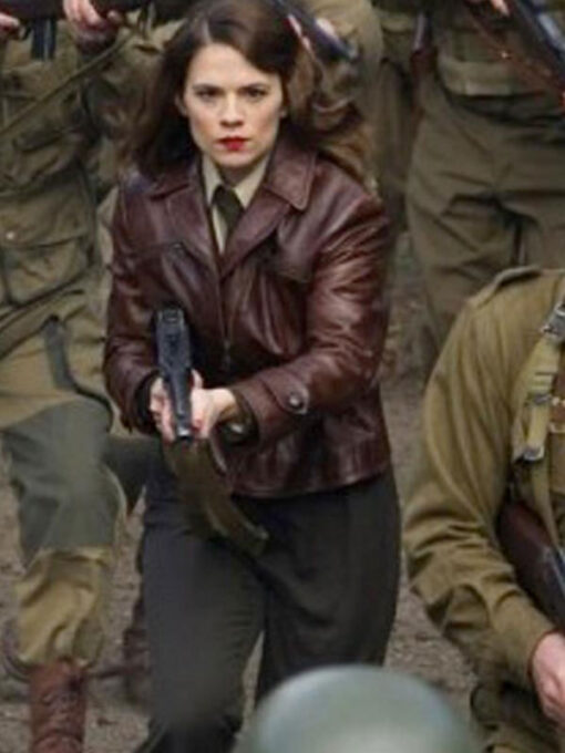 Captain America First Avenger Peggy Carter Brown Jacket