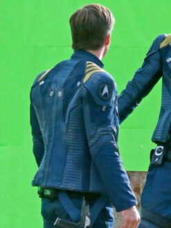 Captain James T. Kirk Star Trek Beyond Movie Chris Pine Blue Jacket