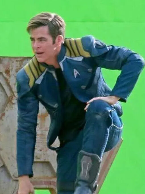 Captain James T. Kirk Star Trek Beyond Movie Chris Pine Blue Costume Jacket