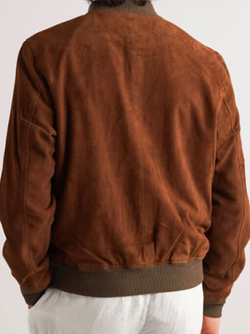 Charlie Croker Brown Bomber Jacket