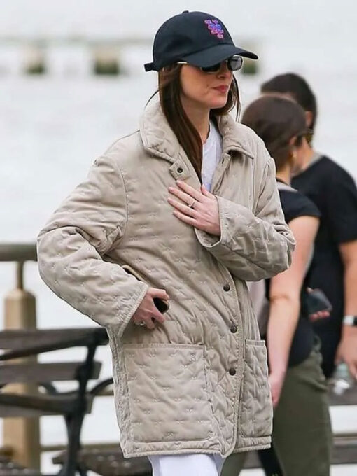 Dakota Johnson Quilted Jacket