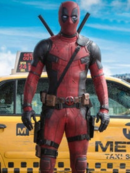 Deadpool Red Leather Jacket