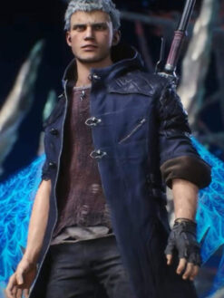 Devil May Cry 5 Nero Blue Cosplay Coat