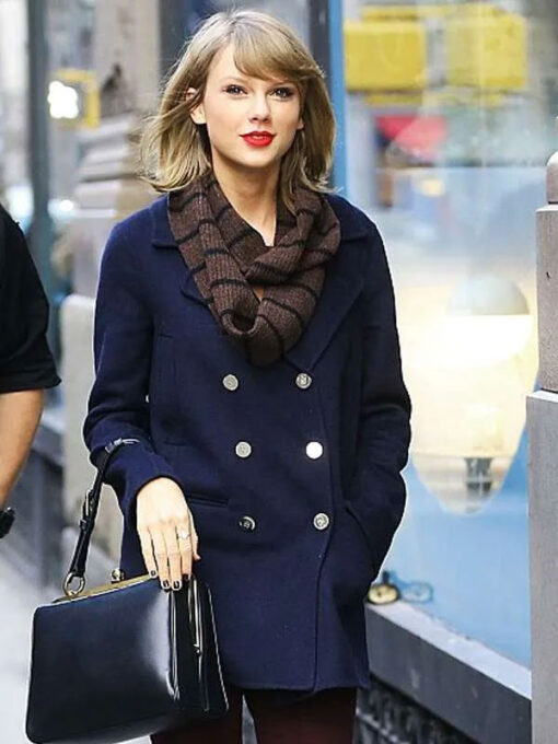 Fashion Wear Taylor Swift Blue Coat