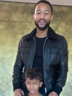 John Legend Black Bomber Jacket