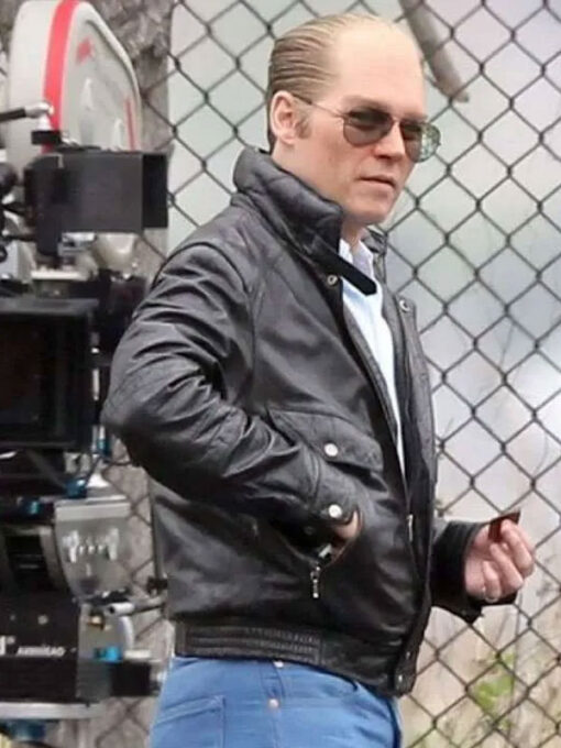 Johnny Depp Black Leather Jacket