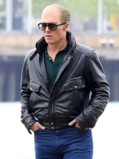 Johnny Depp Leather Black Jacket