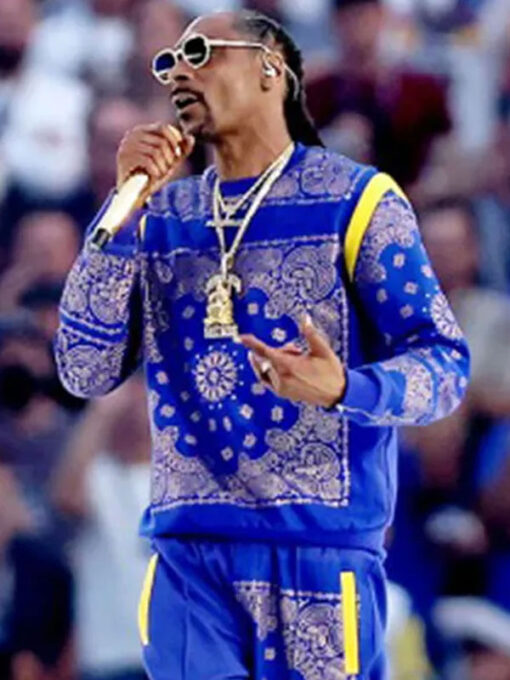 Super Bowl Halftime Snoop Dogg Blue Tracksuit