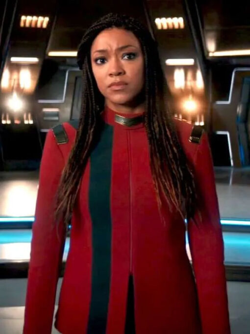 Michael Burnham Red Jacket