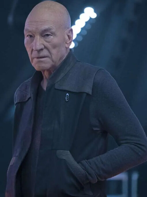 Star Trek Picard Patrick Stewart Black Vest