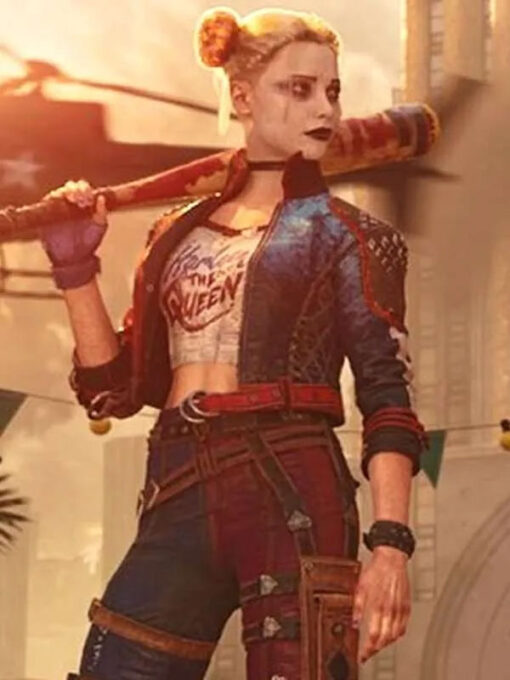 Suicide Squad Kill the Justice League Harley Quinn Costume Jacket