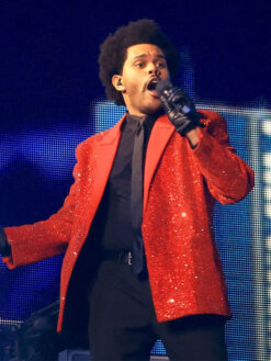 Super Bowl Red Sequin Blazer