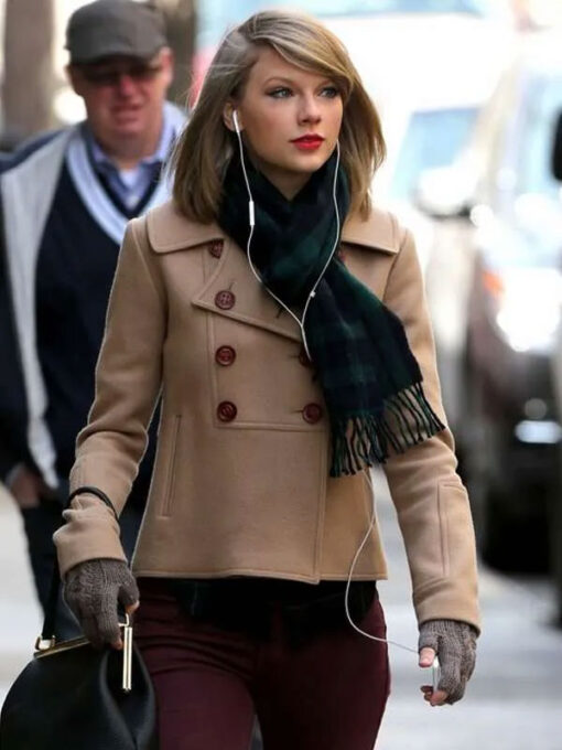 Taylor Swift Beige Peacoat