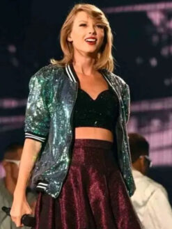 Taylor Swift Green Bomber Jacket