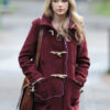 Taylor Swift Maroon Coat