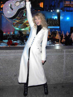 Taylor Swift White Wool Trench Coat