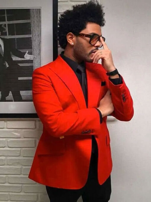 The Weeknd Blinding Lights Red Blazer