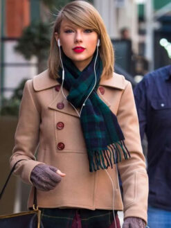 Womens Taylor Swift Beige Coat