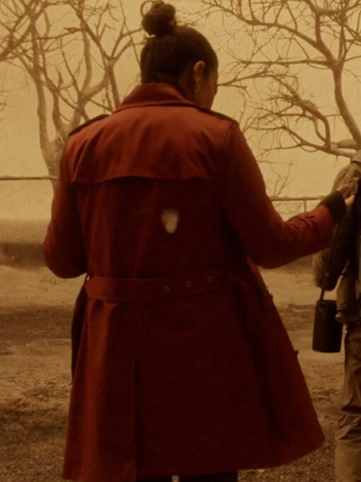 Alice Braga Red Coat