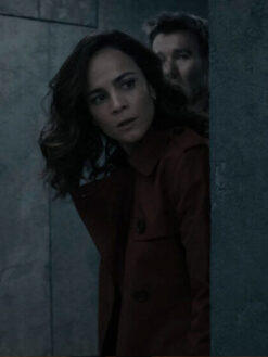 Alice Braga Red Cotton Coat.