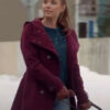 Amber Marshall Maroon Coat