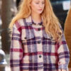 Blake Lively Plaid Jacket