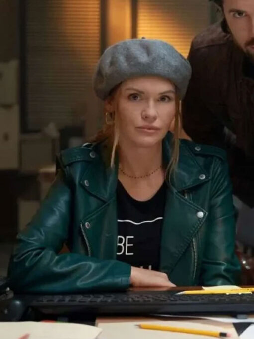 Holland Roden Green Leather Jacket