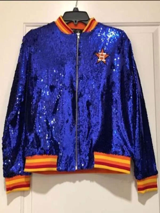 Houston Astros Blue Sequin Jacket