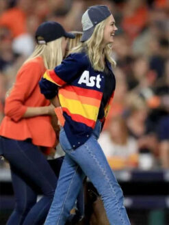 Houston Astros Kate Upton Blue Jacket