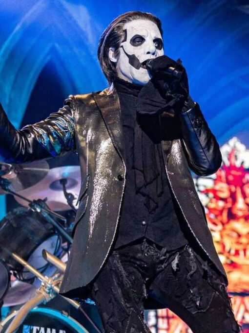 Tobias Forge Black Leather Blazer