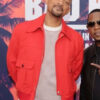 Will Smith Red Bomber Jacket