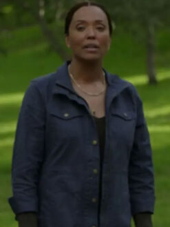 Aisha Tyler Blue Jacket