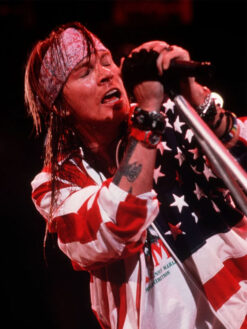 Axl Rose American Flag Bomber Jacket