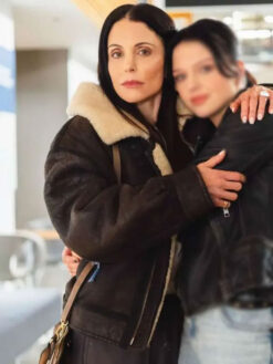 Bethenny Frankel Shearling Brown Jacket