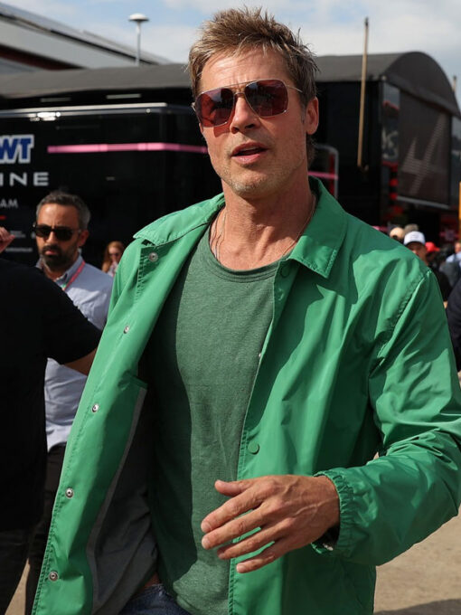 Brad Pitt Green Jacket