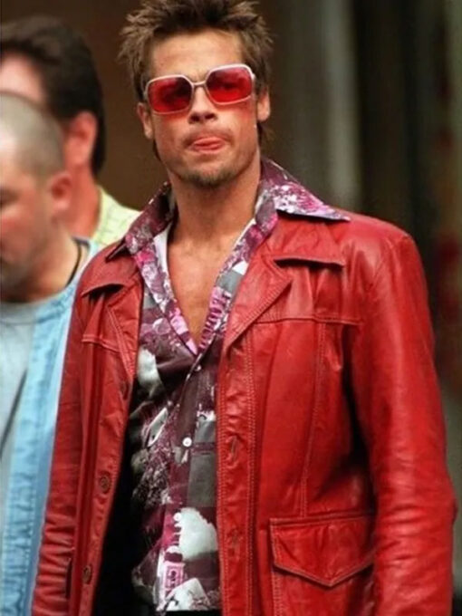 Brad Pitt Maroon Jacket