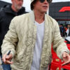 Brad Pitt Off White Jacket