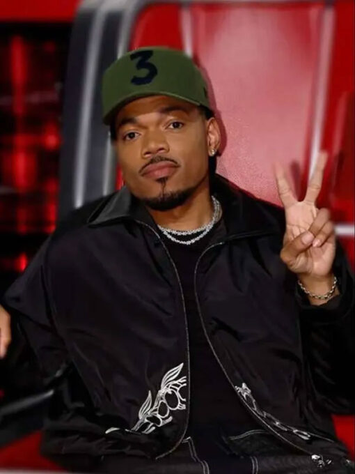 Chance The Rapper Black Bomber Jacket