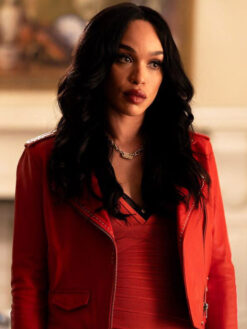 Cleopatra Coleman Red Leather Jacket