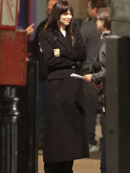 Dakota Johnson Black Trench Coat