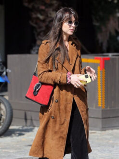 Dakota Johnson Brown Coat