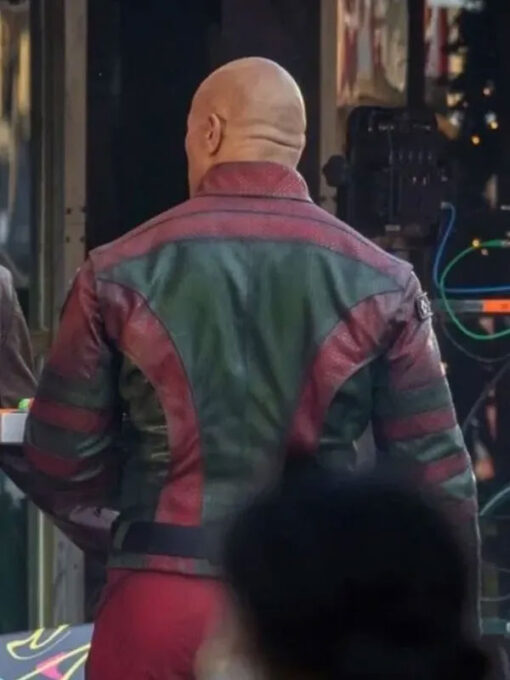 Dwayne Johnson Red and Green Jacket