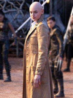 Emma Corrin Brown Coat