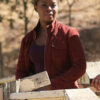 Erica Tazel Burgundy Jacket