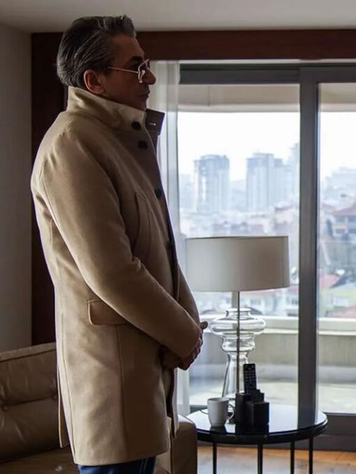 Erkan Petekkaya Brown Wool Coat