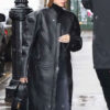 Hailey Bieber Black Coat