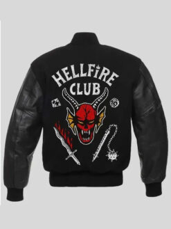 Hellfire Club Black Varsity Jacket