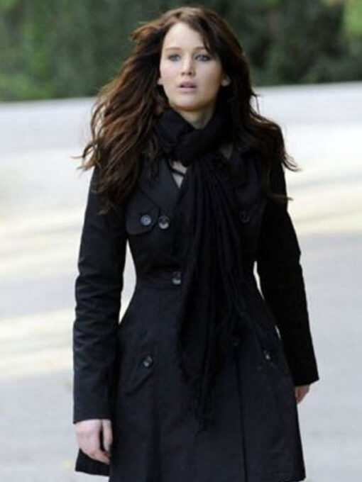 Jennifer Lawrence Black Coat