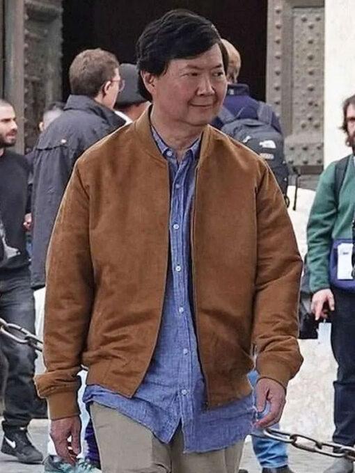 Ken Jeong Bomber Brown Jacket