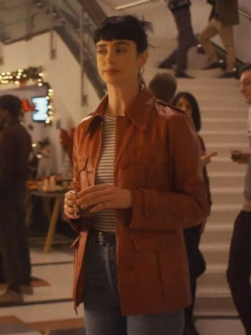 Krysten Ritter Brown Jacket